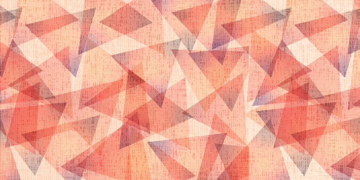 Geometric Orange Abstract Triangle Pattern Wallpaper