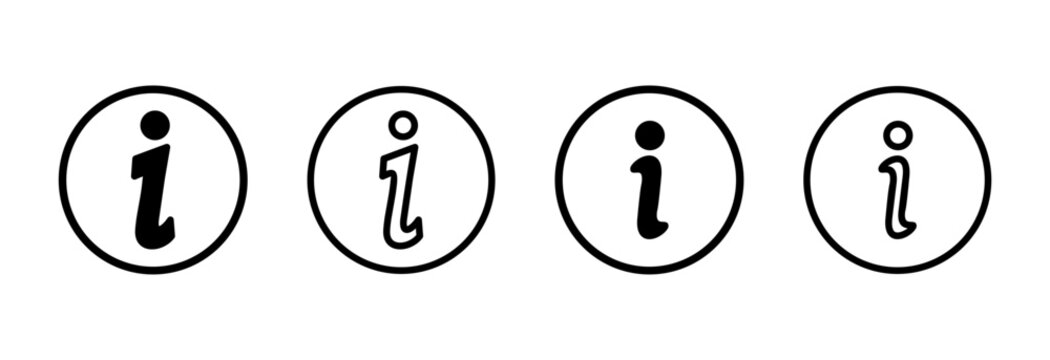 Information sign icon symbol for apps and websites. about us sign and symbol. question mark icon
