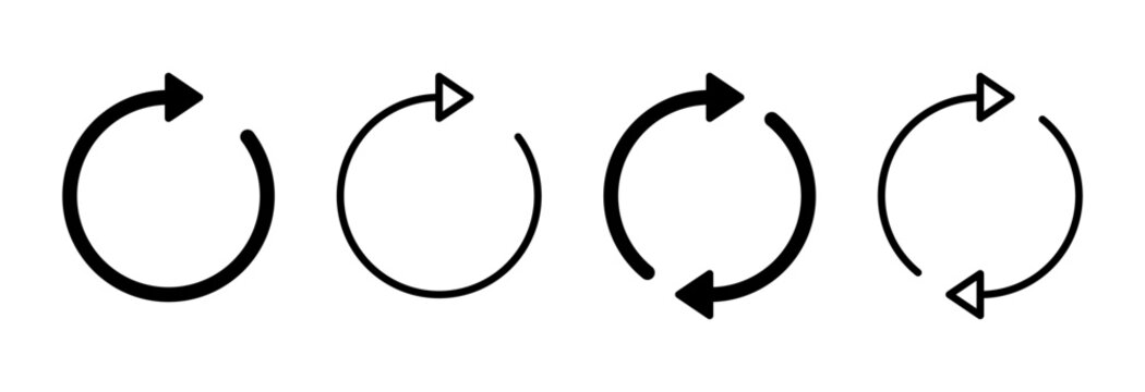 Refresh icon symbol for apps and websites. Reload sign and symbol. Update icon.