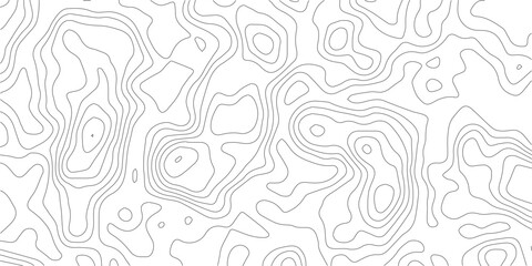 Seamless topographic map contour lines pattern black and white with topographic geography cartography elevation abstract background navigation physical © Samim islam