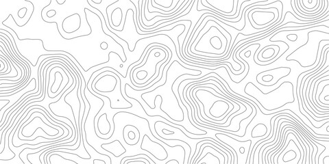 Detailed topographic map contour lines design element with topographic geography cartography elevation abstract background navigation physical landscape © Samim islam