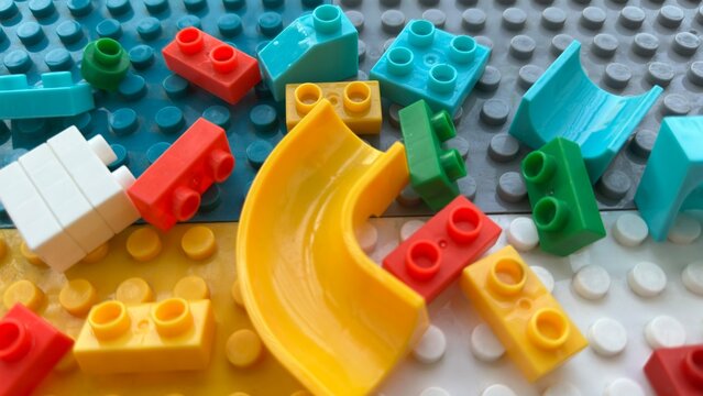 plastic toy blocks