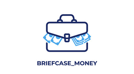 Obraz premium Briefcase full of money a symbol of financial success.