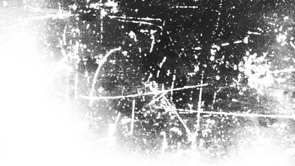 Obraz premium A dynamic black and white grunge texture offering a powerful and authentic distressed overlay effect.