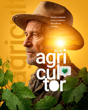 Dia do Agricultor Parab&eacute;ns Social Media Post