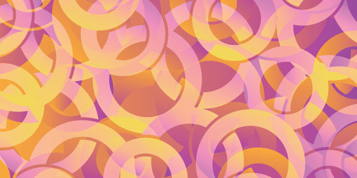 Vibrant Abstract Background with Interlocking Circles