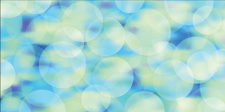 Soft Blue and Green Abstract Bokeh Light Background