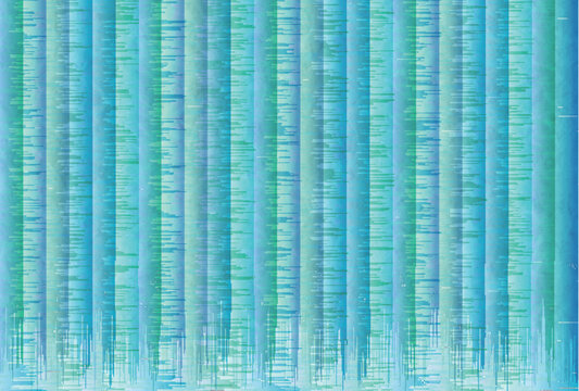 Abstract Blue and Green Textured Vertical Striped Pattern