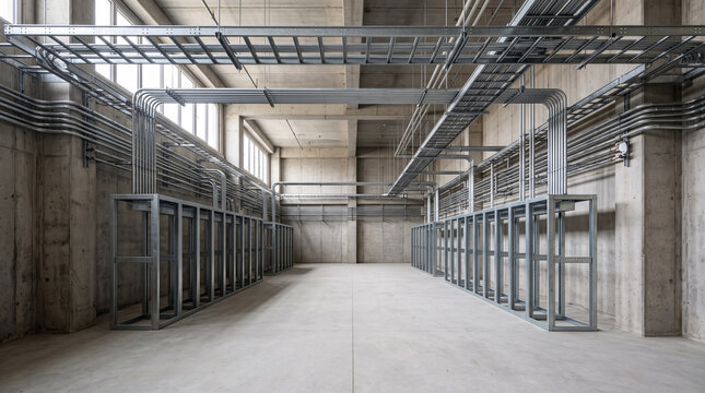 empty warehouse interior