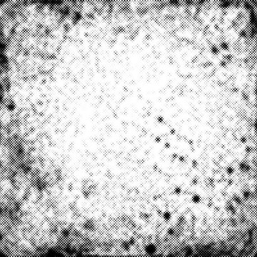 Black and white grunge halftone background texture