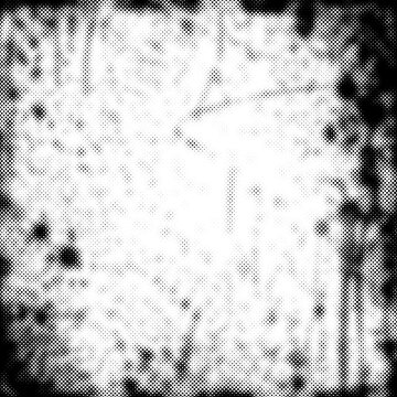 Black and white grunge halftone background texture