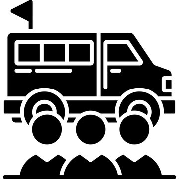 Solid Fill Group Travel Icon