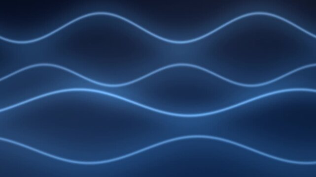 Deep Blue Serene Gradient Waves Loop Background 4K｜ディープブルーの静謐グラデーションウェーブループ動画背景 4K