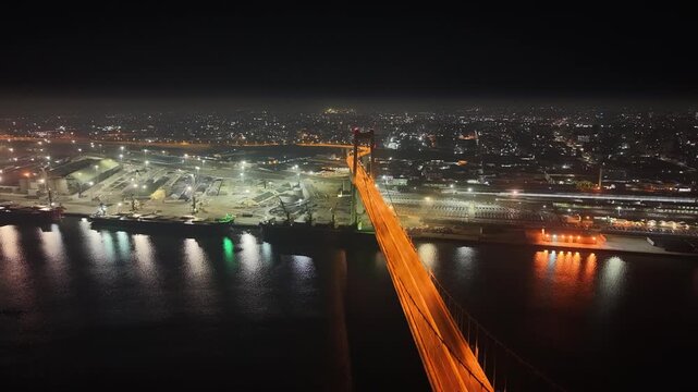 Maputo Bridge Nightlife Katembe Maputo African Mozambique Mo&ccedil;ambique