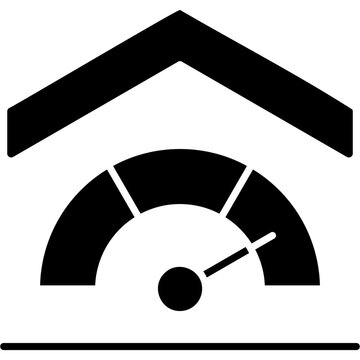 Glyph Solid Credit Score Icon