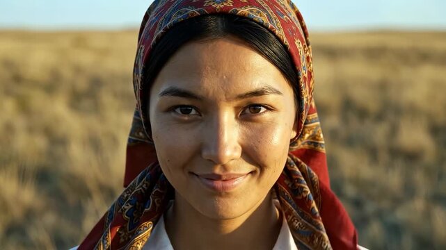 Close Up of Eye Wearing Traditional Headscarf