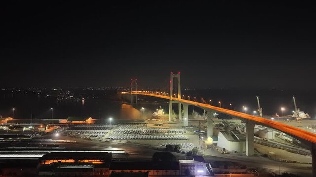 Maputo Bridge Nightlife Katembe Maputo African Mozambique Mo&ccedil;ambique