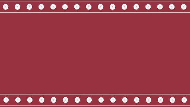 Japanese Traditional Geometric Border Frame Motion Background Looped Video