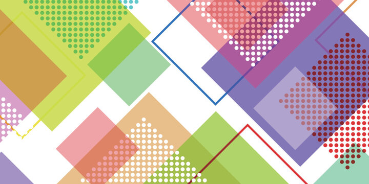 Abstract geometric background with vibrant colorful shapes