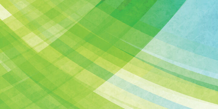 Abstract Geometric Background with Vibrant Green and Blue Layers