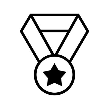 Gold Medal Ribbon Icon