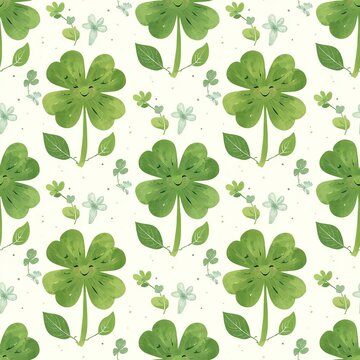 seamless shamrock pattern
