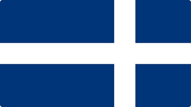 Flag of Finland National Flag Blue Background White Nordic Cross Scandinavian Country Symbol