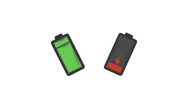 Full and Low Battery Charge Level Icons