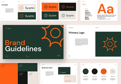 Brand Guidelines Presentation Template Modern Corporate Identity Design