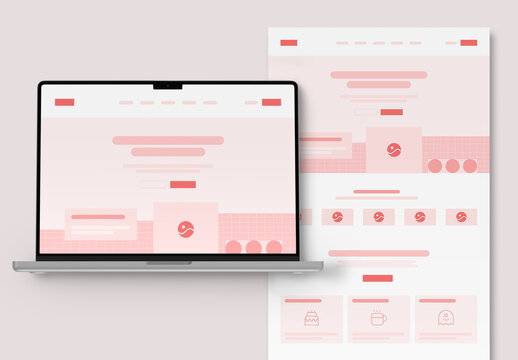 AI Marketing Website Wireframe SaaS UI Prototype Template
