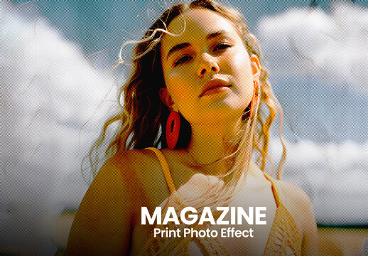 Magazine Print Photo Effect