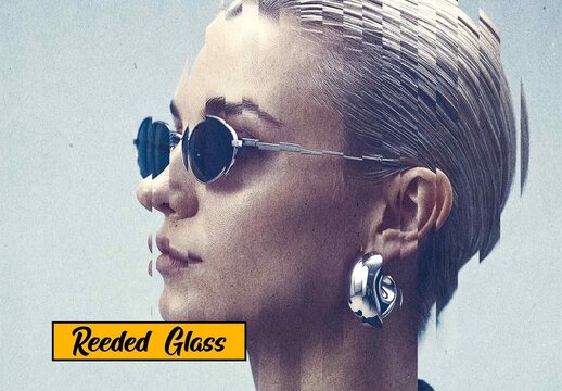 Reeded Glass Photo Effect