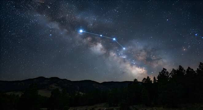 Aries zodiac constellation