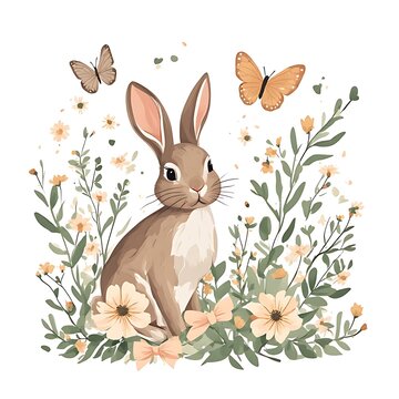 bunny theme for bithday or baby shower theme