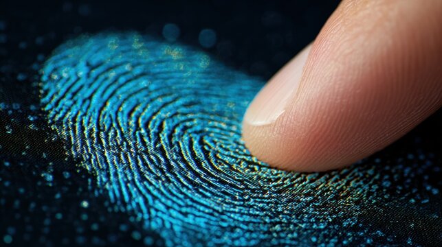 Fingerprints on a touch screen