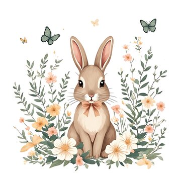 bunny theme for birthay baby shower , wallpaper