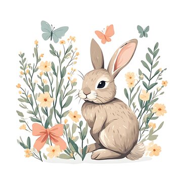 bunny theme for birthay baby shower , wallpaper