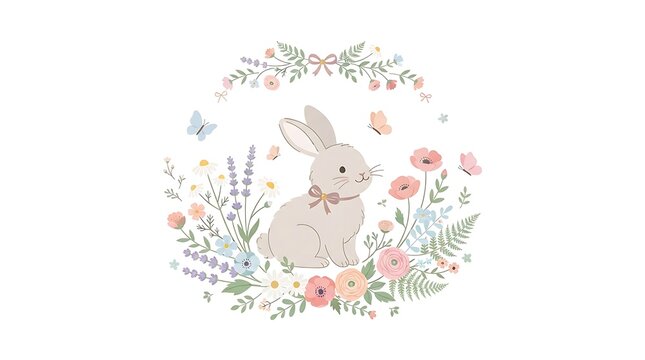 bunny theme for birthay baby shower , wallpaper