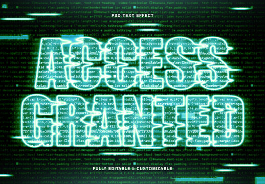 Modern Glossy Tech Text Effect