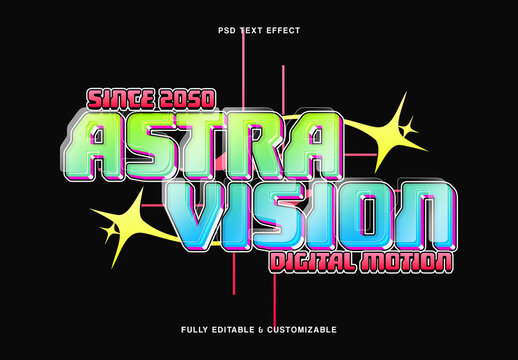 Cosmic Glow Space Text Effect