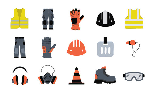 Worker Safety Gear Collection.