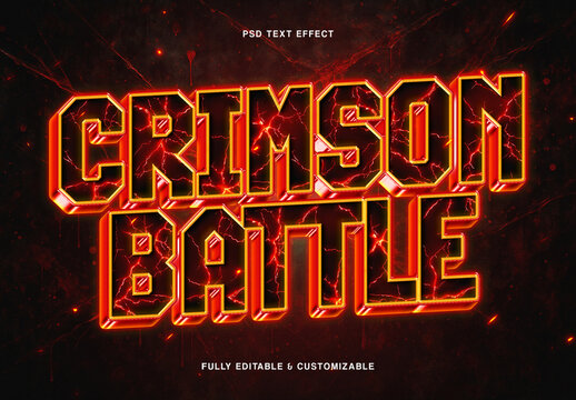 Red Dramatic Text Effect