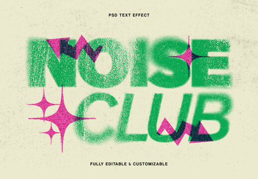 Noise Texture Text Effect