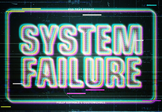 Digital System Text Effect