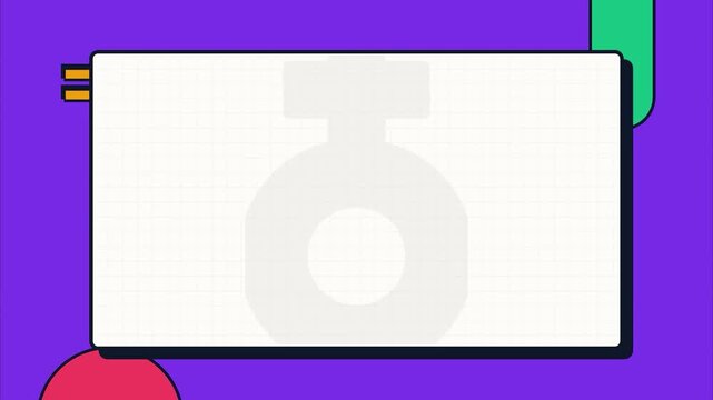 Women's Equality Day Female Gender Symbol Motion Graphic Minimalist Geometric Flat Animation for Social Media Marketing and Presentation Background Overlay