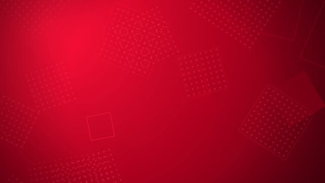Abstract red background with geometric square patterns