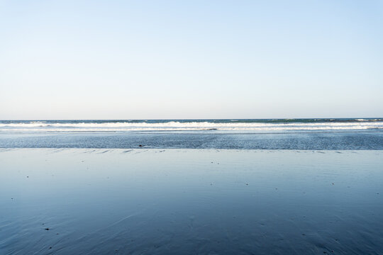 blue water and sky