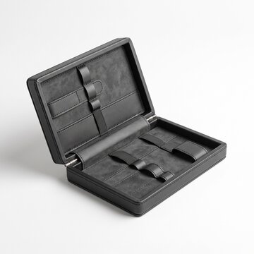 Minimalist Manicure Kit Case Mockup Isolated On White Background