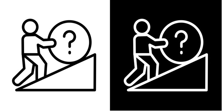 Business Strategy  Icon Set White Style Collection