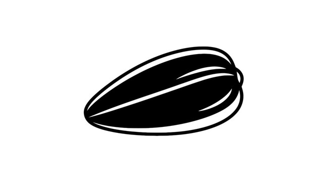 Black coffee bean close up view.